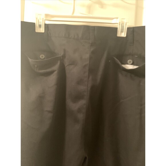Carolina Bay Men's Pleated Front Casual Dress Pants Pockets Size 46x32 Black - Picture 15 of 16